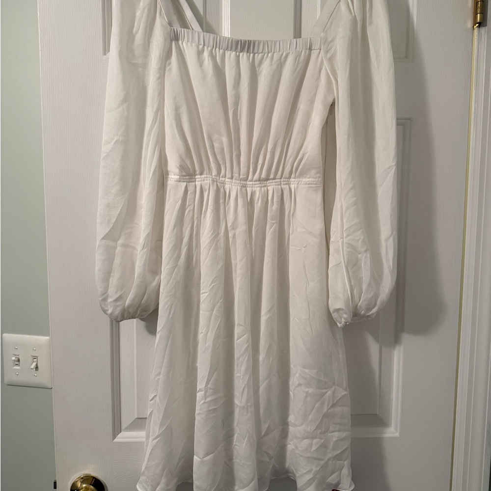 Elegant White Off-Shoulder Dress